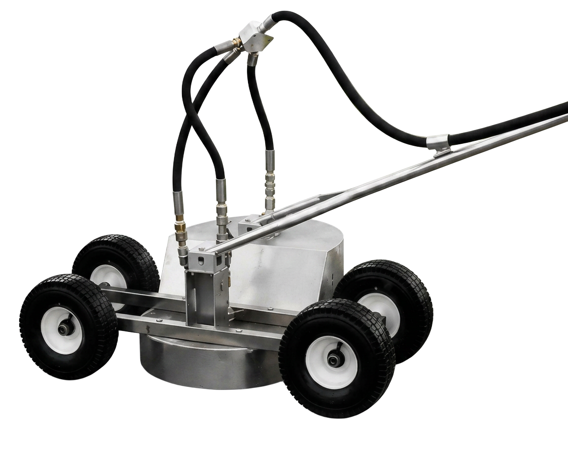1Swipe Curb Pro stainless steel curb cleaning machine
